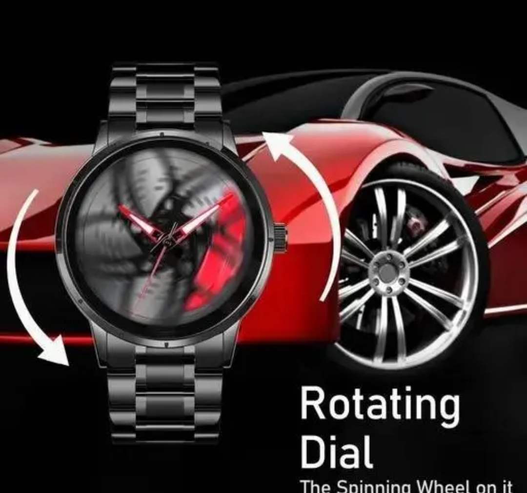 Black Car Wheels Watch ( Any Color )