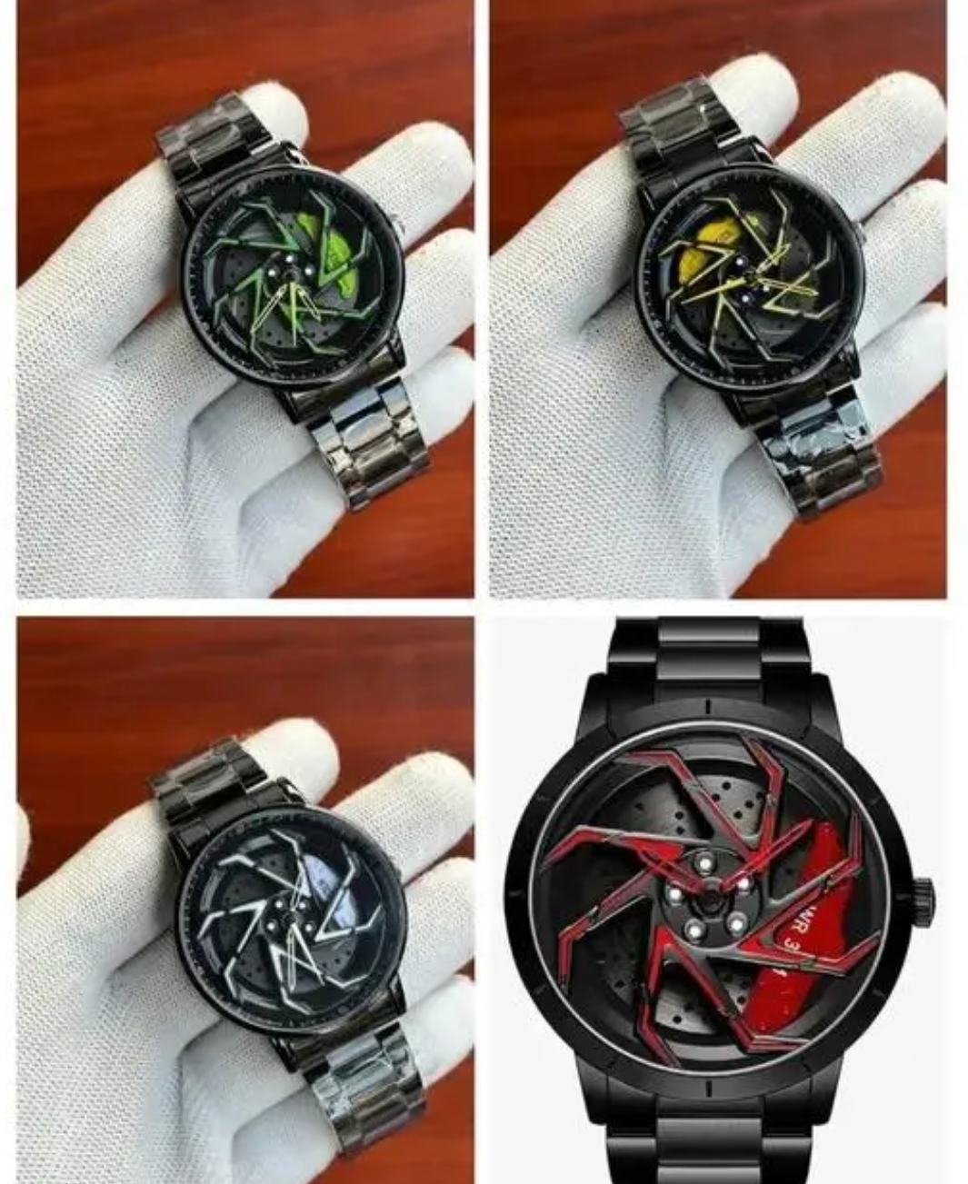 Black Car Wheels Watch ( Any Color )