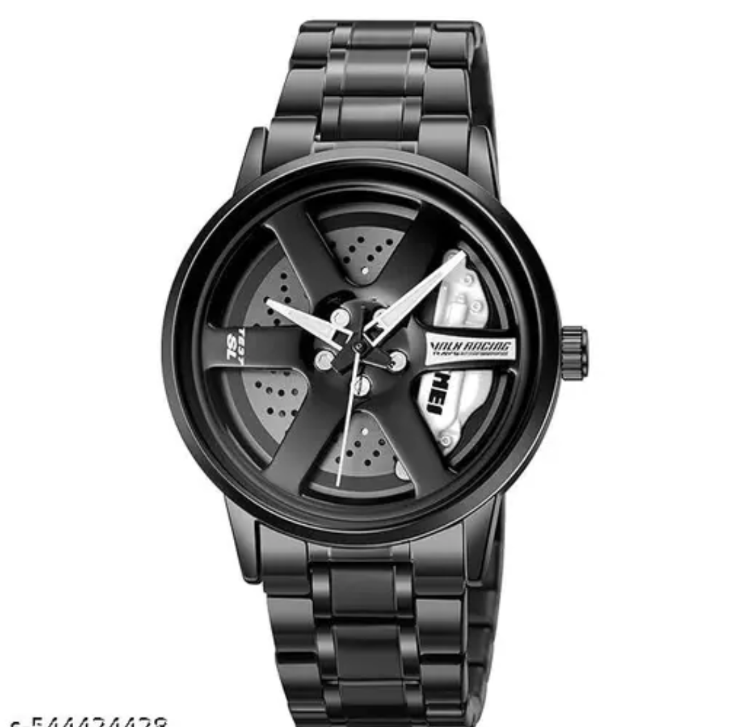 Black Car Wheels Watch ( Any Color )